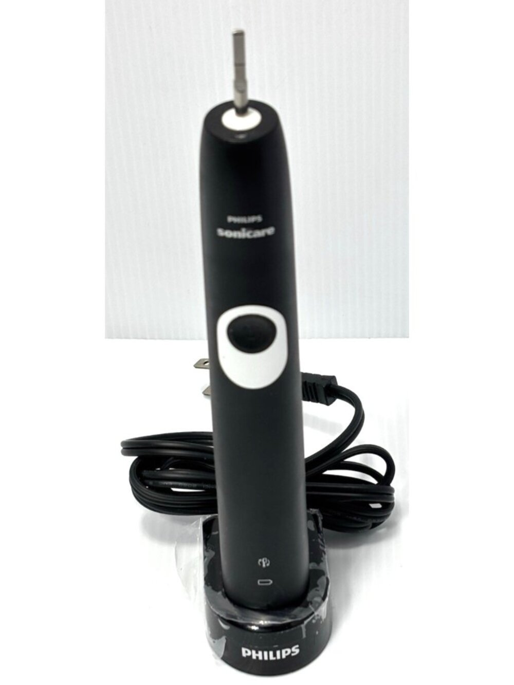 Philips Sonicare Electric Toothbrush Handle Black With Charging Base Stand *READ